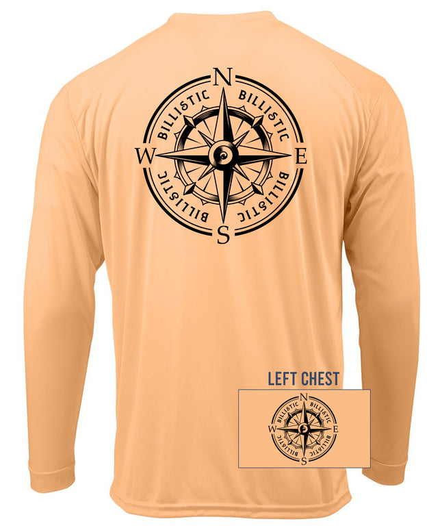 Performance Long Sleeve - Compass with black ink