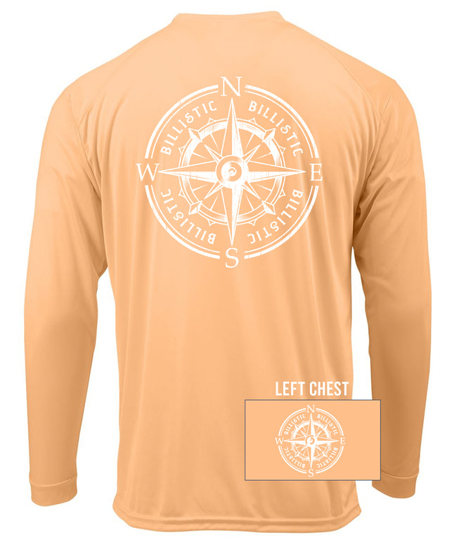 Performance Long Sleeve - Compass with white ink